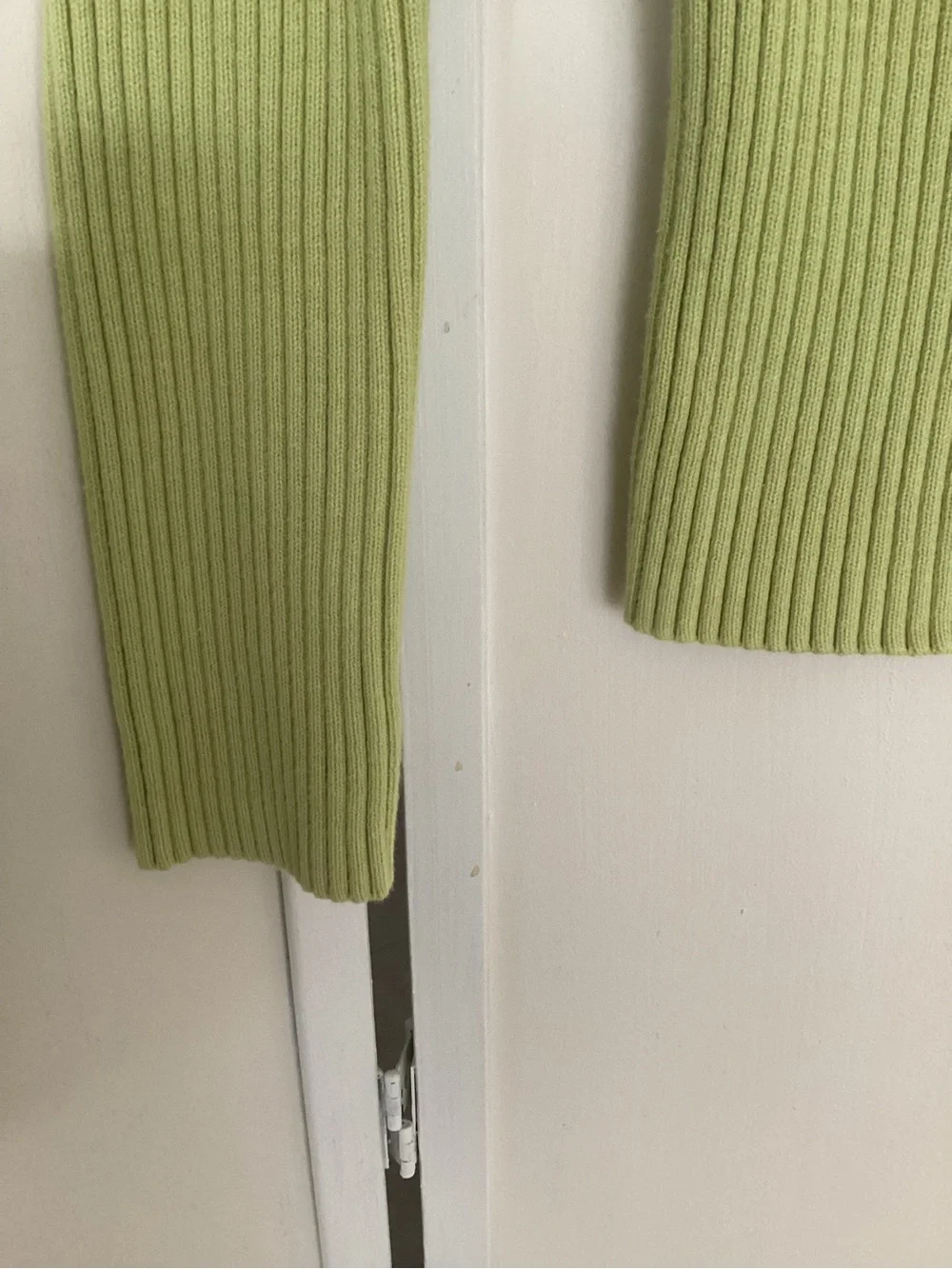 TOMMY HILFIGER ribbed sweater Sz S green cotton Y2K long sleeve